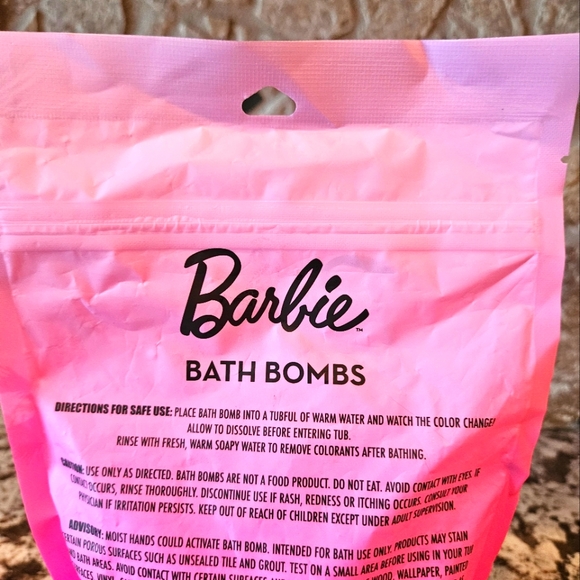 Barbie Bath Bombs Tropical Sunset Scented, NWOT... - Picture 2 of 4